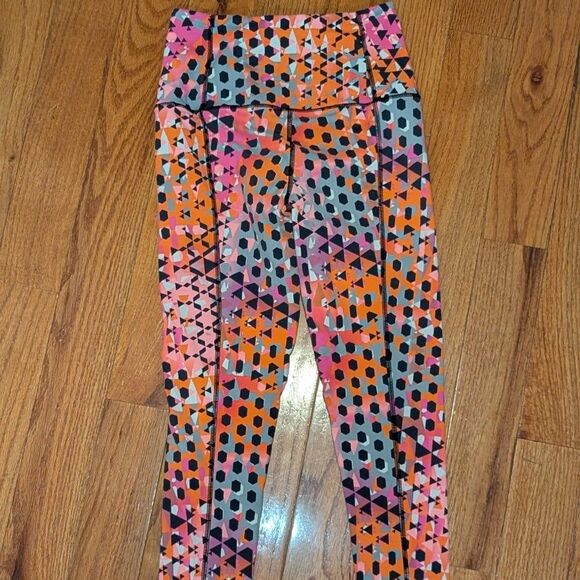 Victoria‎ Sport Size XS Multicolor Knockout Full Length Active Leggings Pants Z1 - Picture 5 of 7